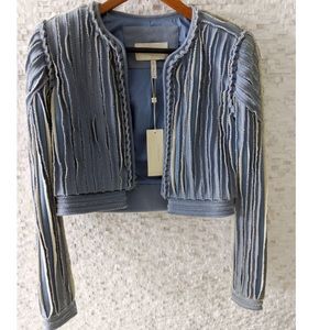BCBGMAXAZRIAGROUP jeans shoulder pad jacket